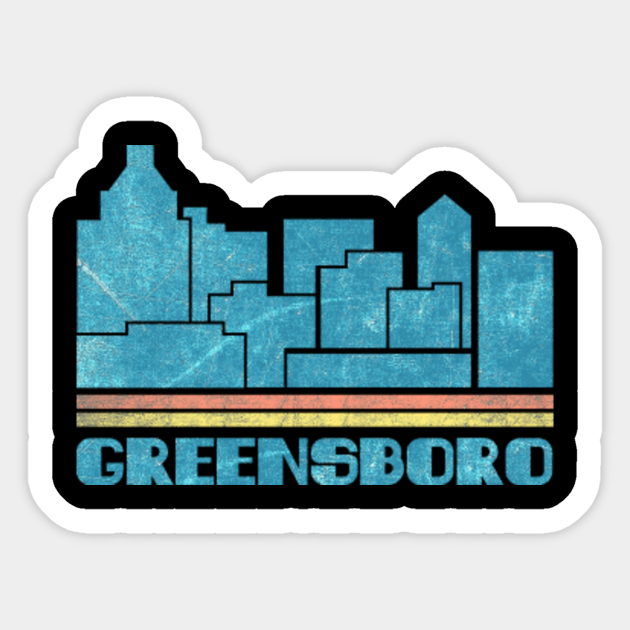 Greensboro Carolina NC City Shirt Gift Skyline Cityscape Tee Souvenir